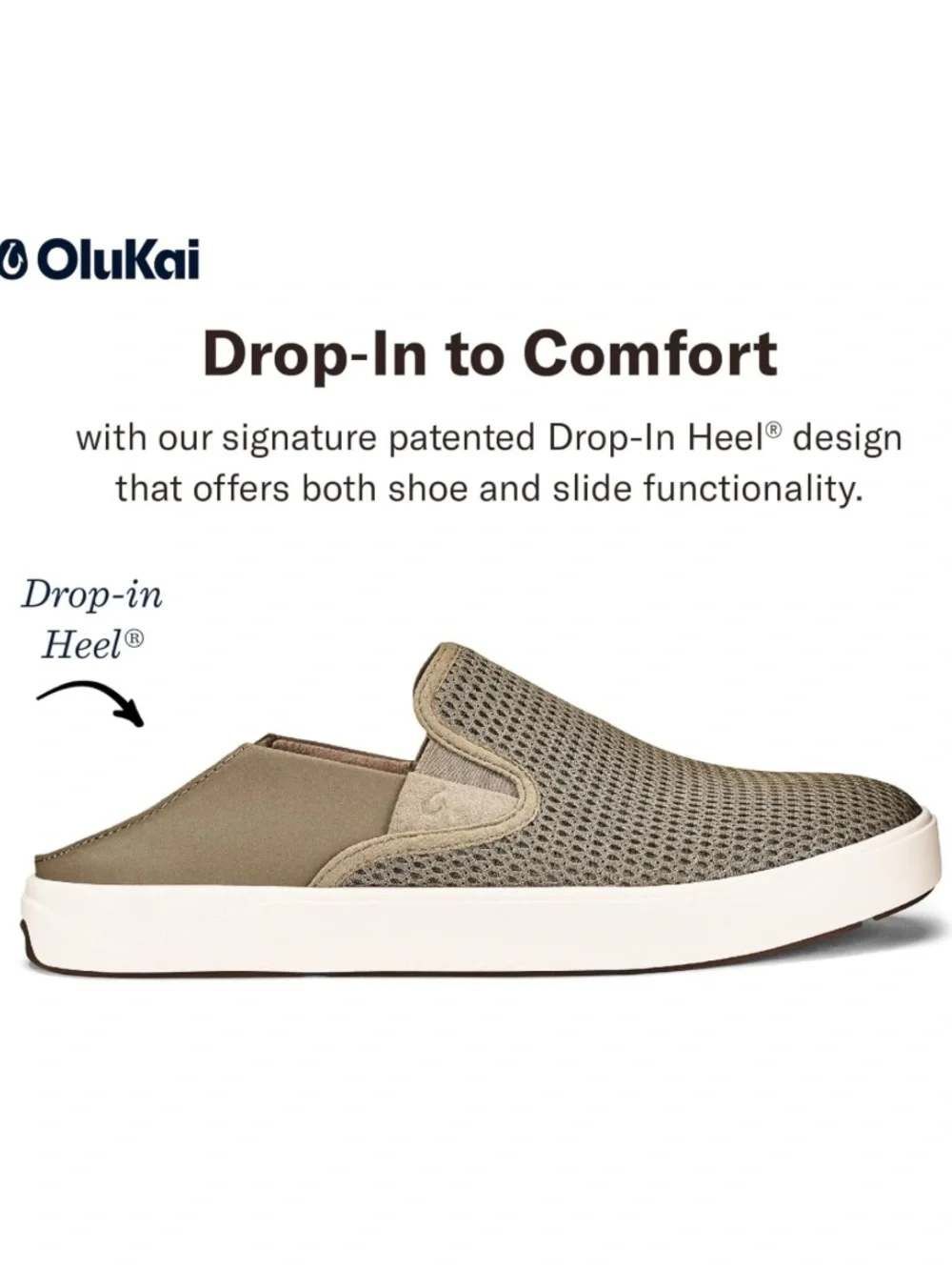 Olu'Kai Lae'ahi Breathable Lightweight Slip On Boat Shoes Loafers Mens 8 Clay